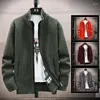 Männer Pullover Koreanische Kleidung Winter Pullover Casual Mantel Strickwaren Pullover Männlich Greifen Fleece Warm Zipper Strickjacke