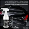 Herramientas de limpieza de automóviles Soluciones de lavado Pintura para rascar Spray 60 ml Mantenimiento Acristalamiento Descontaminación Eliminación Reparación de oxidación Accesorios Dr OT4JL