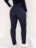 Klassische Haremsjeans in Übergröße für Damen, hohe Taille, Blau und Schwarz, 7XL 8XL, kurvig, 100 kg, Damen-Denim-Jeans, Ganzkörperhose 240202