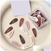 Saç Aksesuarları N80C Girls Barrettes Çocuk Sevimli Bahar Saçkopları Bebek Tarzı Snap Klipler 30 PCS DAME TESLİM KADINLARI ÇOCUK