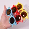 Accesorios para el cabello 2 unids/pack Vintage niños verano bebé arcos diadema gafas de sol redondas niños gafas de sol protección