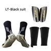 Cotovelo Joelheiras Todas as Temporadas Um Conjunto Equipamento Esportivo Anti Slip Futebol Meias Adt Caneleiras De Futebol Com Bolso Perna Mangas Suporte Sock Otdzj