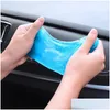 Outils de nettoyage de voiture Solutions de lavage Colle douce Poudre Nettoyant Gel anti-poussière magique Clavier d'ordinateur à domicile Outil propre Livraison directe Automobiles Otix2