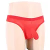 Slips Culottes grande taille sous-vêtements hommes Sexy éléphant nez Ultra-mince maille Bikini culotte solide sans couture élastique Lingerie culotte YQ240215