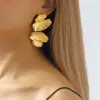 Fashion Metal Irregular Earrings Women Vintage Gold Color Geometric Multi layer Drop Earrings Jewelry Gift For Her