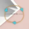 Link Bracelets Go2boho Original Design Cross European And American Ethnic Style Copper Bead Turquoise Couple Bracelet Wholesale