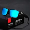 Sports polarized sunglasses for men, colorful true film sunglasses, square outdoor glasses PF