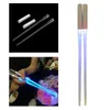 Eetstokjes Oplichtende LED Gloeiende Lichtsabel Chop Sticks Herbruikbare Sushi Lightup Sabres Chopstick Set van 1 paar 240127