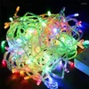 Cadenas 10m 100 Cadena LED Garland Árbol de Navidad Fairy Fairy Light Impermeable Home Garden Fiest Decoración de vacaciones al aire libre