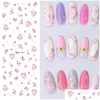 Stickers Decals Nail 2024 Ontwerp 1 Stuks Daisy Water Transfer Sticker Voor Bloem Blad Slider Folie Tip Diy Art Decor Charm manicure Drop D Ot9Xx