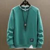 Mens Casual Sweatshirts Harajuku Solid Color Hoodies Fashion Men Fake Two Pieces Hoodies Male Hip Hop Streetwear Pullover 240126