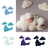 Born Pographie accessoires mignon 3 tailles nuage en forme d'oreiller coussin en peluche jouet literie chambre de bébé décoration de la maison cadeau 240127
