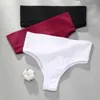 Damesslipjes Katoen Naadloos Hoge taille Thongs Comfortabele sexy vrouwelijke onderbroeken Slips Intimates