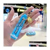 Other Cartoon Accessories Key Chain Backpack Ornament Accessories Ring Gifts Cartoon Kuromi With Doughnut Sil Pendant Jewelry Drop Del Dhqcp