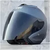 Caschi moto Sz-4 Mezzo casco grigio opaco Racing Ece Appd Casco Casque Stagione estiva Donne e uomini Consegna a domicilio Automobili Moto Otket