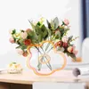 Vasos flor forma vaso delicado casa tons de terra desktop adornar decoração acrílico doméstico