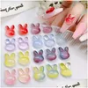 ネイルアートデコレーション20pcs/set color onnament manicureアクセサリーウサギドリルラインストーンドロップデリバリーヘルスビューティーサロンotubl