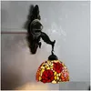 Vägglampor Belle Lamp LED Vintage Creative Color Glass Sconce Light for Home Living Room El Corridor Decor Drop Delivery Lights Ligh DHY0J