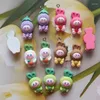 Charms 12pcs Cartoon Vegeble Charm Cute Animal wiselant Flatback Diy Biżuter