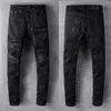 Мужские джинсы Дизайнерские узкие и перфорированные эластичные велосипедные джинсы Белые, черные, синие облегающие брюки в стиле хип-хоп Мужские 28-40 Высококачественные Amirs