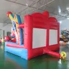 wholesale 4x3x3,5 mH con gioco di carnevale gonfiabile con canestro da basket a 6 palline / Basket gonfiabile Doppio tiro per gioco di parco giochi con ventola libera