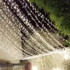 Cadenas 10m 100 Cadena LED Garland Árbol de Navidad Fairy Fairy Light Impermeable Home Garden Fiest Decoración de vacaciones al aire libre