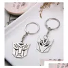 Keychains Lanyards Par Nyckelring Creative Metal Transformers Hanging Ring Gift7301903 Fashion Accessories Othkz Drop Delivery Dhnil