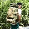 登山バッグ80L登山軍事戦術バックパック大きなバックパックアウトドアハイキングキャンプトラベルバッグスポーツモルハント240202