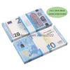 Outros suprimentos de festa festiva Prop Money Fl Imprimir 2 lados uma pilha de dólares americanos contas da UE para filmes April Fool Day Kids Drop Delivery Dhfv8