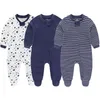 Born Baby Jungen Strampler Frühling Kleidung für Mädchen Langarm Ropa Bebe Overall Overalls Kleidung Kinder Outfits 240131