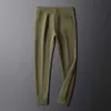 High End Men's Pants for Autumn and Winter, Plush Casual Pants, Leggings, Sports Pants, Women's Elastic Letter broderade sanitetsbyxor