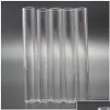 Tubos de fumo Acessórios Tubos de sopro de borosilicato de vidro 12mm Od 8mm Tubulação de identificação 2mm de espessura parede clara cor laboratório produto drop dhsam