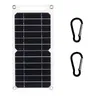 Panneau solaire 20W USB 5V, cellule solaire, randonnée en plein air, système de chargeur de batterie, Kit complet pour téléphone portable, montre de banque d'alimentation 240124