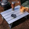 Mobilier de Camp d'extérieur Ultra léger, Mini Table Portable en alliage d'aluminium, petite tente de loisirs pliante, café de Camping