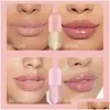 Lipgloss 2 Teile/satz Kristall Gelee Lippen Praller Öl Sofortiges Volumen Feuchtigkeitsspendende Reparatur Reduzieren Feine Linie Y Enhancer Make-Up Werkzeug Drop D Otm1W