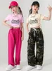 Stage Wear Summer Girls Vêtements Jazz Dance Costume Crop Tops Hip Hop Enfants Tenue moderne Festival Kpop Performance Vêtements BL10637