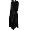 Casual Dresses Vacation Dress Classic Skin-touch Party Women Simple Solid Color Maxi For Shopping
