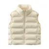 2024 Autunno Inverno Outdoor Giù Gilet Moda Invernale di Lusso Antivento Senza Maniche Gonfiabile Giacca Sport Cappotto Caldo 240216