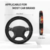 Steering Wheel Covers Red Double-Bull Car Cover 37-38 Anti-slip Colorful Car-styling Accessories