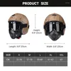 Casques de moto en cuir PU visage ouvert pour femmes et hommes approuvés par Dot casque de scooter de croisière avec masque de lunettes S M L XL XXL