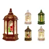 Lanternes de Noël Tente de lanterne portable Lampe de poche de voyage Bougie électronique Bougie chauffe-plat pour mariage Fête de Noël Festival 240127