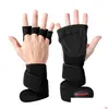 Radfahren Handschuhe Sport Gewichtheben Halbfinger Gym Workout Training Bodybuilding Gymnastik Handflächenschutz -Proof Männer Frauen Drop Oticg