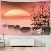 Tapestries Mystery Starry Sky Tapestry Hippie Wall Hanging Boho Room Decor Eesthetic Forest Tree Jungle Moon Tapestrie Bakgrund Tak