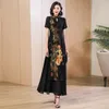 2023 vestido chinês qipao oriental festa estilo moderno cheongsam bordado vintage uma linha 240131