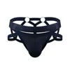 Cuecas calcinha masculina sexy g string tanga erótica jockstrap bondage roupa interior pênis bolsa cinta arnês lingerie oco cuecas gelo seda quente yq240215