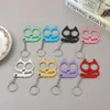 Super Cute Designers Cat Two Finger Buckle Self Defense Equipment Window Breaker Eye Tiger Key 62AS