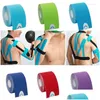 Elbow Knee Pads Kinesiology Tape Sport Athletics Elastic Brace Support Protector Pad Volleyball Bandage Fixer Wristbands Bandag Drop D Otbbn