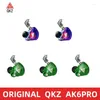 Original QKZ AK6 PRO EDX 1DD Dynamiska hörlurar Hifi Bassöränger i öronmonitor Sportbrus från att avbryta headset ZST x