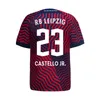 2024 RBL on Fire Kit 축구 유니폼 23 24 한정판 블랙 스페셜 저지 Openda Sesko Olmo Camiseta Xavi Maillot Xaver 2023 2024 축구 셔츠 Haidara 유니폼