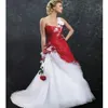 Luksusowe satynowe koronkowe sukienki ślubne Białe cekinowe z plisowanej sukni balowej Pearki Pearki bez pleców podłogową suknia ślubna 01